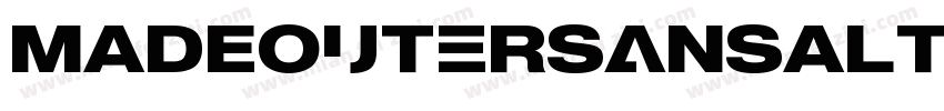 MADEOuterSansAlt Bol字体转换